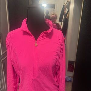 Lilly Pulitzer Vibrant Pink Pullover Jacket